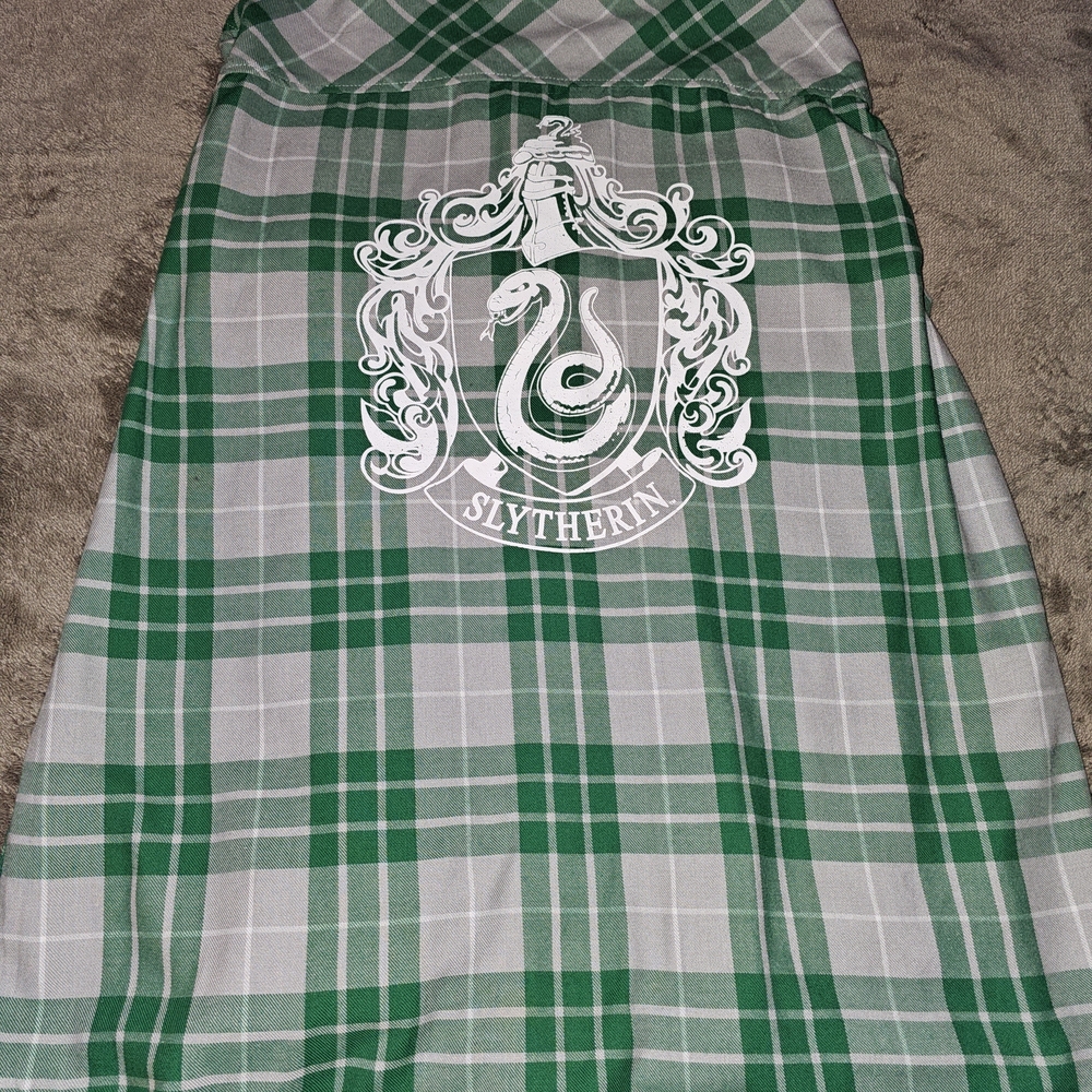 Warner Bros. Harry Potter Hot Topic Colqb Slytherin Green Plaid Maxi Skirt